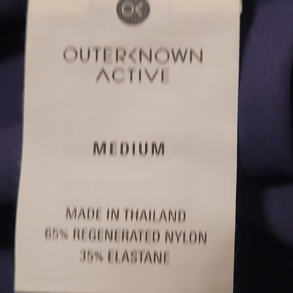 Outerknown Active Navy Ankle Length Leggings - M.… - image 6